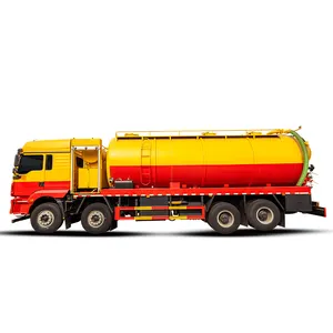 Shacman 6x4 Camión de succión de aguas residuales Lavado Aspirador de alcantarillado Vehículo de lavado conveniente para la operación