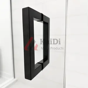 Tirador de puerta de vidrio para cuarto de ducha de acero tirador de puerta de ducha deslizante