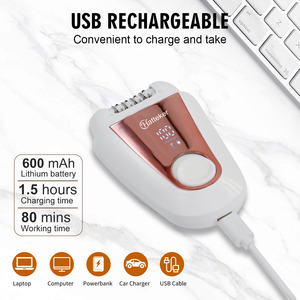 เครื่องโกนขนและเล็มขน 2 in 1 สำหรับผู้หญิง ยี่ห้อ Hatteker พร้อมไฟ LED กำจัดขนด้วยไฟฟ้า - Product Image 5
