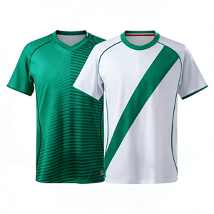 Camisetas de Fútbol Personalizadas para <span class=keywords><strong>Hombre</strong></span>, Estilo Saudí, Temporada 2627, 100% Poliéster, Antibacterianas, de Secado Rápido, con Nombres y Números de Equipo Personalizados - Product Image 1