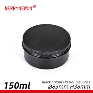 Envase Metálico de 150 ml para Pomada Estilizadora Negra Mate, Caja de Lata para Cera para el Cabello, Contenedor para Polvo - Product Image 6
