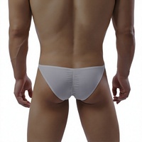 Caleçons Bikini Micro-Mesh Doux pour Hommes avec Poche de Volume Taille Basse Effet Scrunch Butt Respirant Athlétique Vente en Gros ODM XL