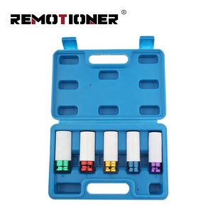 5PCS 15 17 19 21 22mm Bunter Reifens chutz Wand mutter Impact Deep <span class=keywords><strong>Dr</strong></span>. Socket Set für Autore paratur - Product Image 6