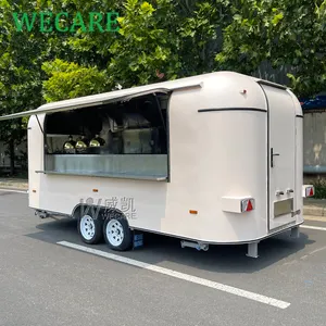 WECARE Camion De Comida เบเกอรี่พิซซ่าที่กําหนดเองผู้ผลิตรถบรรทุกอาหาร Shawarma ย่างอาหารรถตู้บาร์มือถือรถพ่วงร้านอาหาร
