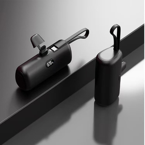 Hot bán 5000mAh dung lượng cao sạc di động với <span class=keywords><strong>LED</strong></span> hiển thị sạc nhanh được xây dựng trong cáp mini khẩn cấp ngân hàng điện - Product Image 4