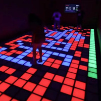 Lumières LED interactives CORAL pour sol de danse, changement de couleur RGB, éclairage activé par capteur, indice de protection IP66, garantie de 2 ans, intérieur