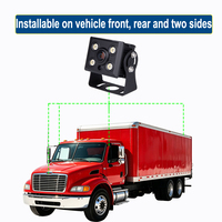 Cámara de Coche AHD 1080P Impermeable Personalizada OEM ODM con Visión Nocturna Infrarroja de 0.01lux, Conector de Aviación de 4 Pines para Camiones