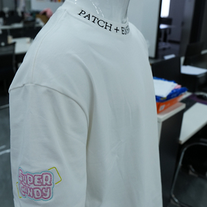 Camiseta Unisex Extra Grande de Algodón 100% Tejido de 305 g/m² con Bordado 3D Personalizado, Cuello Redondo, Transpirable, de Alta Calidad, para Hombre - Product Image 2