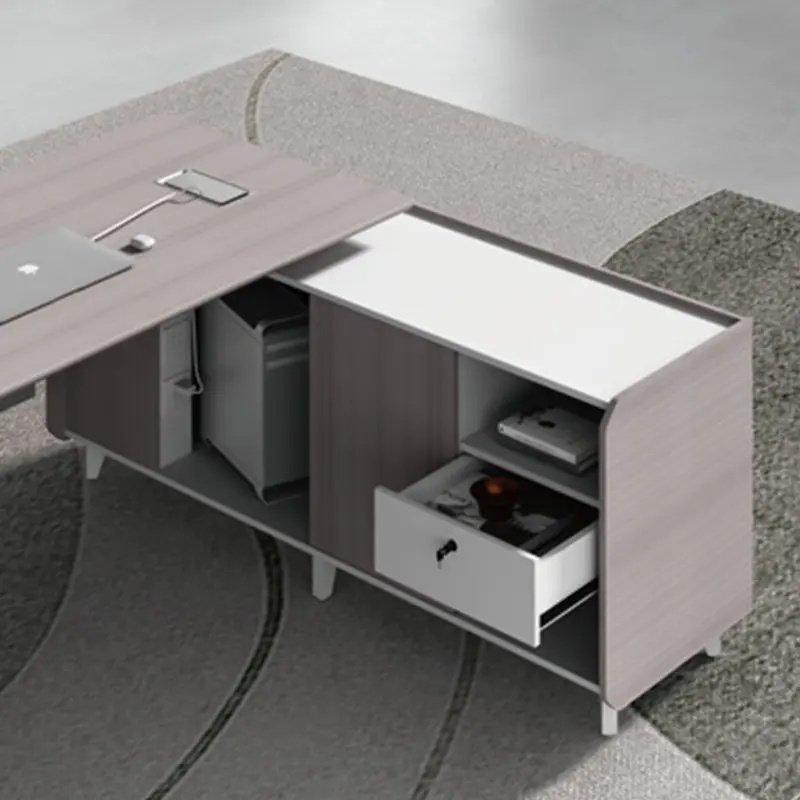 Zitai Office Furniture Manager Desk L Shape Boss Executive Office Desk Ceo Luxury Modern Design Executive Office Desk