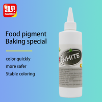 Colorant alimentaire liquide blanc comestible Kaibei 250g, certifié Halal, durée de conservation de 24 mois, conditionnement en bouteille pour gâteaux