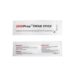 Hisopos antisépticos con <span class=keywords><strong>70</strong></span>% de alcohol isopropílico y 0.5% de gluconato de clorhexidina, hisopos de espuma estériles para preparación preoperatoria de la piel en hospitales. - Product Image 2