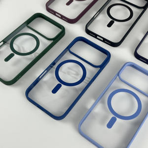 Funda móvil de lujo transparente para iPhone 17 Pro Max 16 15 Pro TPU PC Phone case Clear Glossy Finish Venta caliente Magnet <span class=keywords><strong>Spot</strong></span> Goods - Product Image 4