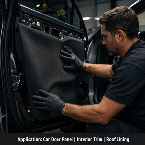 Tissu en mousse <span class=keywords><strong>de</strong></span> qualité automobile avec mémoire <span class=keywords><strong>de</strong></span> forme pour l'isolation thermique des plafonds et revêtements <span class=keywords><strong>de</strong></span> toit <span class=keywords><strong>de</strong></span> voitures, et l'utilisation dans les bagages - Product Image 5