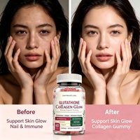 Vente Flash : 60 Gommes de Collagène au Glutathion avec Vitamines pour la Santé de la Peau