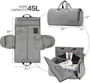 Free Sample Carry on Garment <b>Bag</b> for Travel Convertible Garment Duffel Suit <b>Bag</b> with Shoe Compartment Weekend <b>Flight</b> <b>Bag</b> - Product Image 2