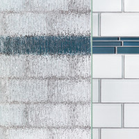 Cabine de douche Verre cannelé Cadre en aluminium Cabine de douche Hot Selling Good Design Porte de douche