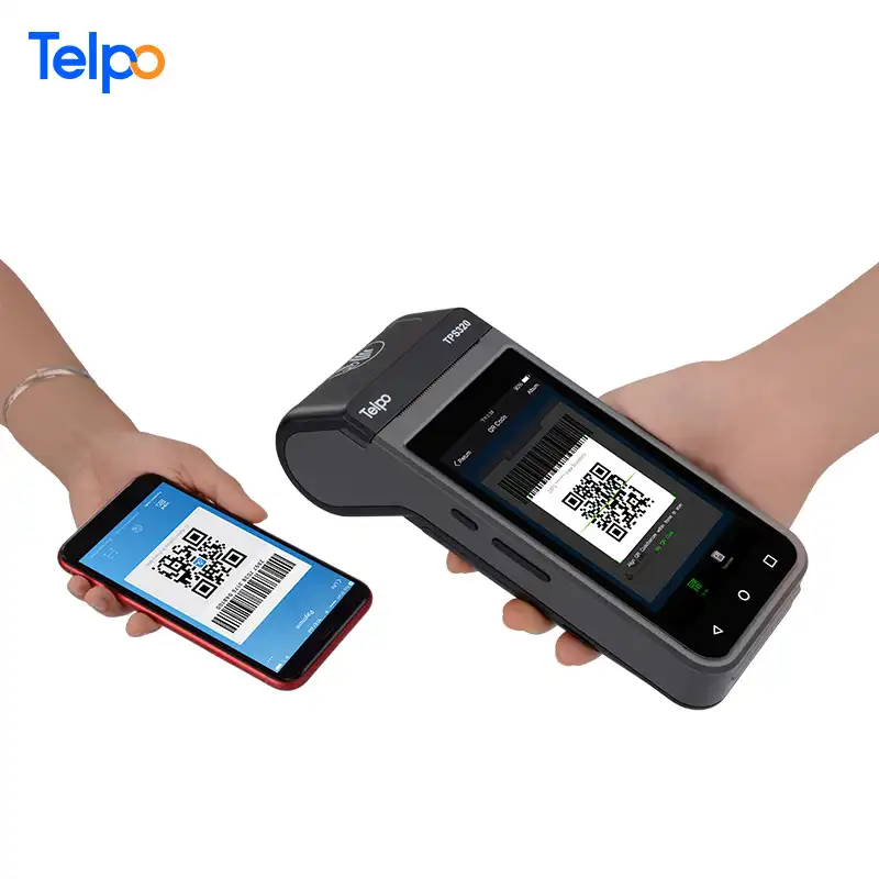 मोबाइल भुगतान के लिए Telpo TPS320 एंड्रॉयड हाथ में पीओएस टर्मिनल/लॉटरी/प्रीपेड कार्ड/वफादारी कार्ड