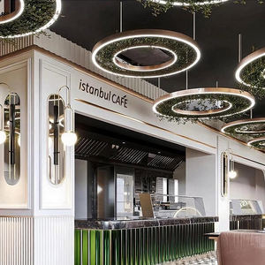 Lampu Plafon Dekoratif Modern untuk Restoran Komersial, Supermarket, Model Botanical Tengah dari Aluminium dan Akrilik - Product Image 4