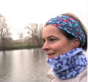 उच्च गुणवत्ता अपf50 + योग हेडबैंड 4-वे खिंचाव जाल बर्फ रेशम कपड़े विरोधी हेडस्कार्फ पॉलिएस्टर यूनिसेक्स - Product Image 4