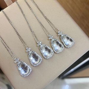 สร้อยคอเงินแท้ S925 สไตล์จีนใหม่ รูปทรงน้ำเต้า เสริมโชคลาภ ดีไซน์หรูหรา พร้อมจี้มุกและสายคล้องคอ - Product Image 1