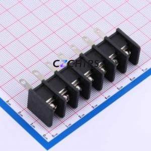 DBT30H-9.5-7P-BK-P Barrier Terminal Block Through hole Component (THT),P=9.5mm Connector - Product Image 1
