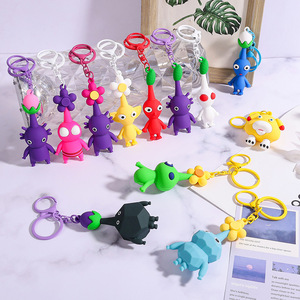 พวงกุญแจซิลิโคนเจล <span class=keywords><strong>Pikmin</strong></span> <span class=keywords><strong>4</strong></span> ข้ามพรมแดน สินค้าขายดี ตุ๊กตาการ์ตูนธีมเกมนินเทนโด สไตล์อเมริกัน - Product Image 1