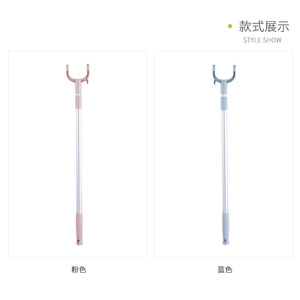 Telescopic Aluminum <b>Clothes</b> <b>Rack</b> Standing Hook Type For Wardrobe Clothing Drying - Product Image 3