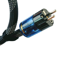 Câble d'alimentation HiFi 10AWG OD17MM 1M OFC conducteur cuivre blindage cordon d'alimentation haut de gamme cordon secteur secteur avec prise US + connecteur IEC C13