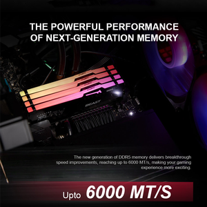 Memoria de Escritorio DDR5 Fruy Beast RGB Negra de 6000Mhz C30 16GBx2 en Stock - Product Image 4