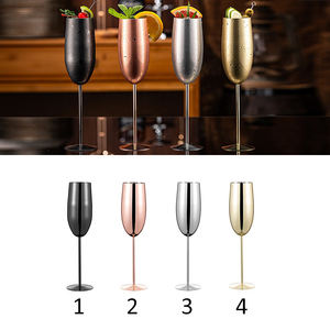 แก้วโลหะสแตนเลส 250 มล. สำหรับไวน์ แชมเปญ หรือเครื่องดื่มอื่นๆ  พร้อมโลโก้สั่งทำ สำหรับงานปาร์ตี้ งานแต่งงาน หรือบาร์ - Product Image 1