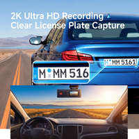 Nouvelle caméra embarquée 2K 4G en direct avec double caméra arrière 1080P, enregistrement GPS, surveillance à distance, contrôle par application, stockage cloud, vision nocturne, écran 1,47''