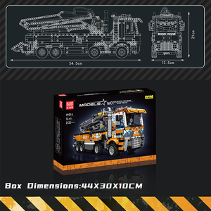 Mould <span class=keywords><strong>king</strong></span> 19014S Kits de <span class=keywords><strong>dépanneuse</strong></span> à usage intensif Pompe à béton pneumatique Briques <span class=keywords><strong>Jouet</strong></span> d'ingénierie pour enfants Ensembles de blocs de construction - Product Image 6