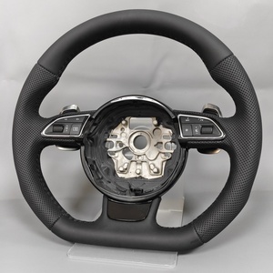 Volant en cuir personnalisé pour Audi <span class=keywords><strong>RS</strong></span> RS3 RS5 RS6 B8 B9 8P A1 A3 A4 A5 A6 A7 C6 C7 S3 S4 - Product Image 4