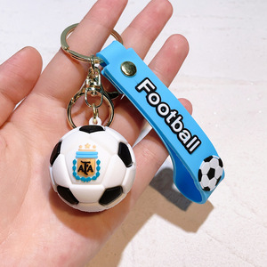 New Messi bóng đá <span class=keywords><strong>Keychain</strong></span> Sao Jersey búp bê món quà nhỏ Mặt dây chuyền chìa khóa cho người hâm mộ làm bằng kim loại <span class=keywords><strong>PVC</strong></span> Silicone và cao su - Product Image 6