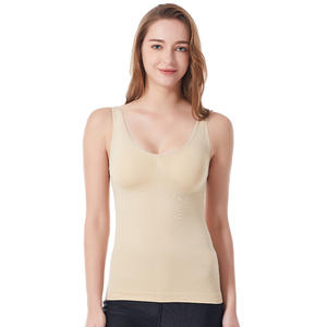 Venta al por Mayor de Camisetas de Compresión sin Costuras para <span class=keywords><strong>Mujer</strong></span>, Control de Abdomen, Postparto, Adelgazantes, con Camisetas Integradas, Tallas Grandes, Ropa Interior Moldeadora - Product Image 5