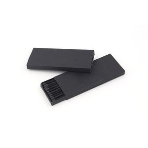 All black matches 100mm 4inch long custom box matches black tip your own logo printed