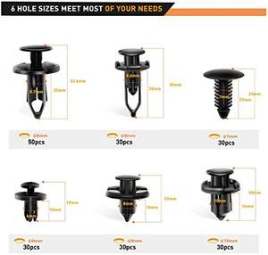 Clips d'ailes universels en <span class=keywords><strong>plastique</strong></span> 200 Pcs Push Bumper Fastener <span class=keywords><strong>Rivet</strong></span> 6 Size Auto Body Car Fender Replacement for GM, Ford & <span class=keywords><strong>Toyota</strong></span> - Product Image 6