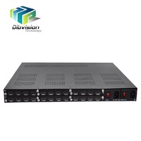 (Q924M16A) Codificador Modulador DVB-T ISDB-T HD H.264 de 24 Canales de la Mejor Calidad con 256 Entradas IP