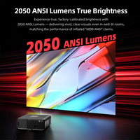 Proyector U001 Pro 4K Android 14, 2050 ANSI Lúmenes, Google TV, 1080P, Cine en Casa, LED LCD, Compatible con 3D, Estéreo Integrado, WiFi de Doble Banda