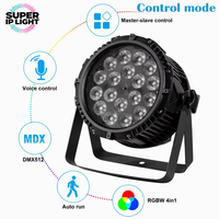 Projecteur LED PAR étanche IP65 18x10W RGBW 4-en-1 DMX512 pour extérieur, idéal pour mariages, événements et discothèques