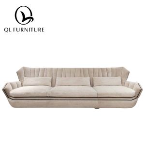 Sofá moderno de madera para sala de estar con sofá de tela de alta calidad para hoteles y villas de lujo - Product Image 3