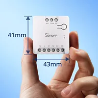 SONOFF MINI-D MINI Interruptor Inteligente Wi-Fi Matter de Contacto Seco Relé de Bajo Voltaje DC para Motores de Puertas de Garaje y Calderas vía Alexa