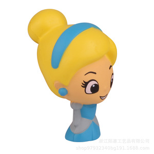 PU Foam Cinderella Character Stress Relief Toy Soft <b>Squishy</b> Decompression Toy For Women - Product Image 3