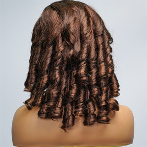 Peluca de <span class=keywords><strong>Cabello</strong></span> Rizado Fumi Personalizada <span class=keywords><strong>para</strong></span> <span class=keywords><strong>Cabello</strong></span> con Rizos Tipo Rosa, con Encaje, 150% de Densidad, <span class=keywords><strong>Cabello</strong></span> Humano Vietnamita 100%, Extensiones de <span class=keywords><strong>Cabello</strong></span> Natural Negro - Product Image 4