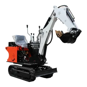 Bán chạy nhất Trung Quốc giá rẻ Mini Máy xúc 1 tấn đa chức năng Khai Quật nhỏ Digger với miễn phí xô để bán