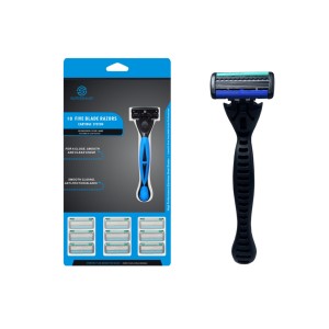 Rasoir jetable pour homme VIVAC, cinq lames, 1 manche et 4 cartouches pour un rasage en douceur - Product Image 4