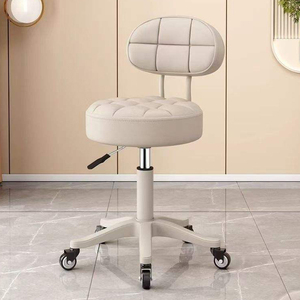 Sedia da Salone Regolabile, Sedia Idraulica Portatile con Ruote, Schienale Regolabile in Altezza, Rotazione a 360 Gradi per Esterni e Soggiorno - Product Image 1