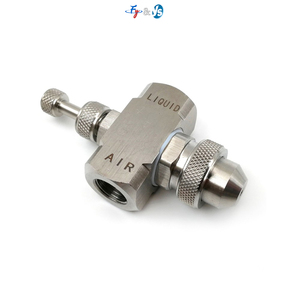 YS ẩm không khí phun sương vòi phun, có thể điều chỉnh 1/4 "thép không gỉ không khí phun vòi phun, Quạt phẳng vòi phun - Product Image 3