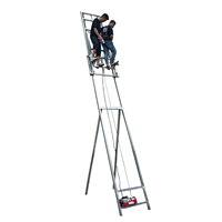 Structure en acier avec moteur et panneau solaire compatible avec palan électrique, plateforme élévatrice à panneaux solaires