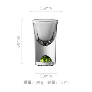 Iceberg Dispenser vino proiettile tazza uso casa cristallo verde creativo graduato Set <span class=keywords><strong>regalo</strong></span> per il vino - Product Image 4